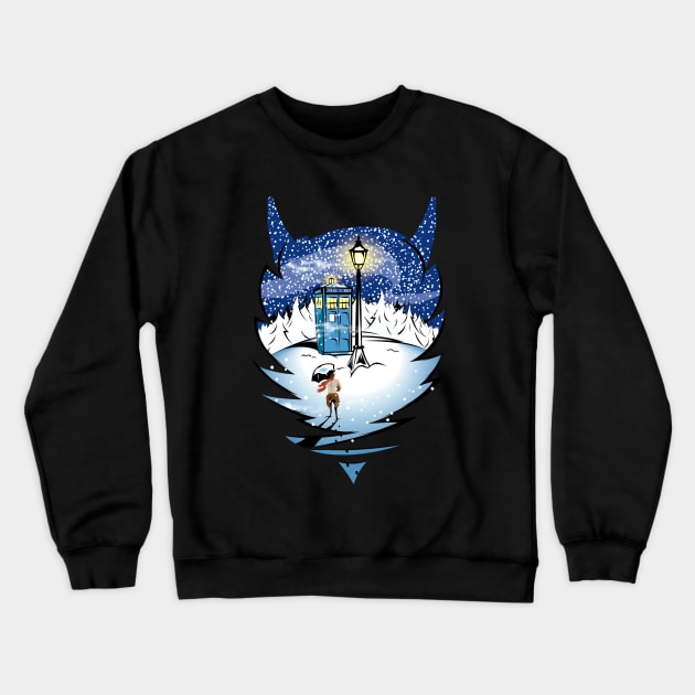 The Lion, The Witch, and The Doctor Crewneck Sweatshirt by LaughingDevil